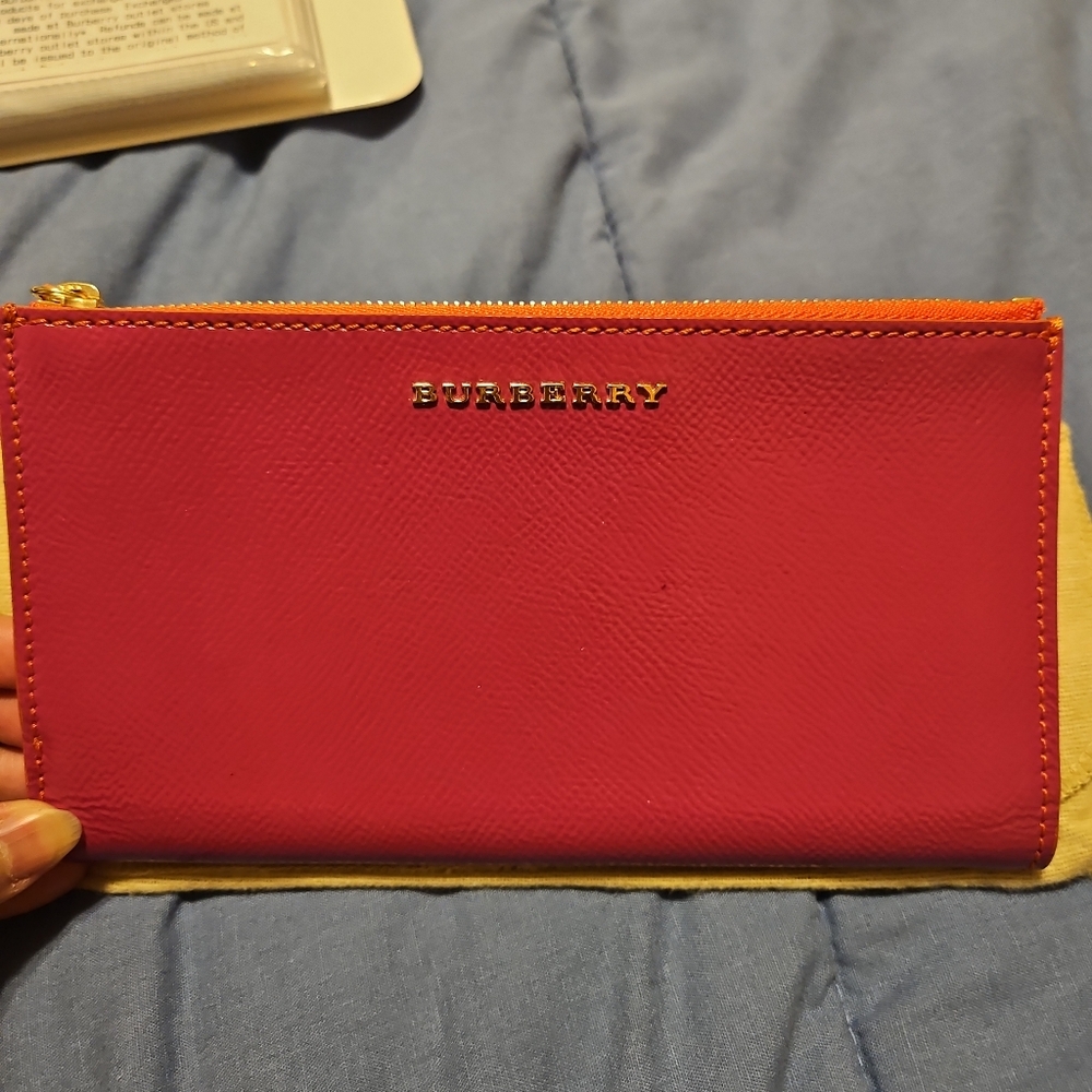 🛑BURBERRY Patent leather Constantine Continental Wallet